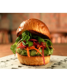 Vegano Hambúrguer de Abobrinha e Folhas Vegano Hambúrguer de Abobrinha e Folhas