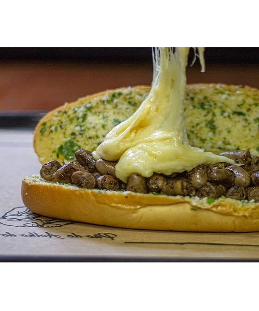 Pão de alho com carne Pão de alho com carne